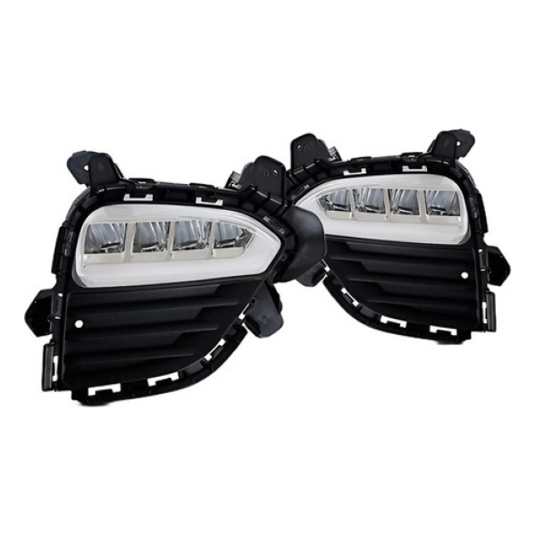 Kit Farol Milha Auxiliar Creta 2017 2018 2019 Com Led