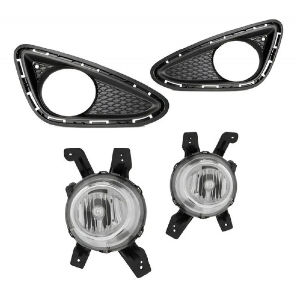 Kit Farol Milha Auxiliar Hb20 2012 À 2015 Hb20s Com Grade