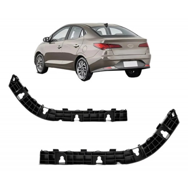 Par Guia Suporte Parachoque Traseiro Hb20 20 21 22 23 Sedan
