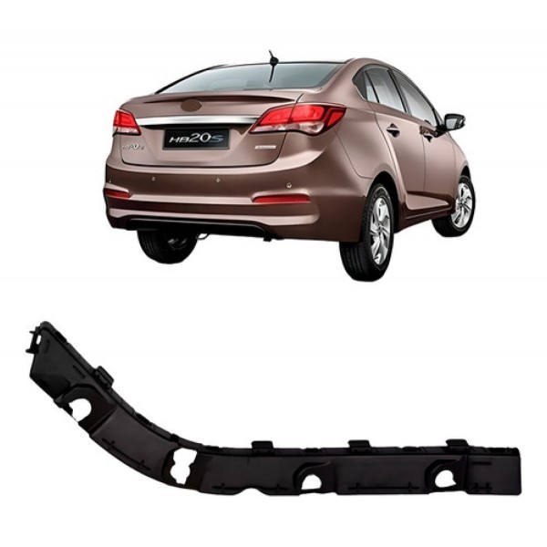 Guia Suporte Parachoque Traseiro Hb20s 2013 2014 2015 2016