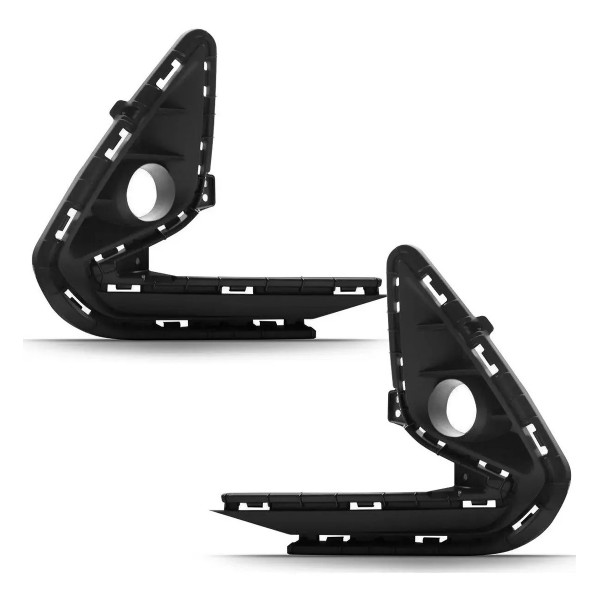 Par Grade Lateral Parachoque Dianteiro Hb20 2020 2021 Oferta Preto