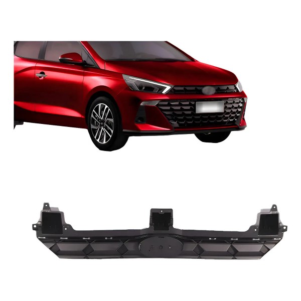 Grade Radiador Para Hyundai Hb20 2023 2024 Preto Fosco