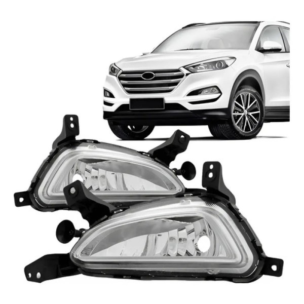 Par Farol Milha Auxiliar Tucson 2017 2018 19 2020 2021 2022