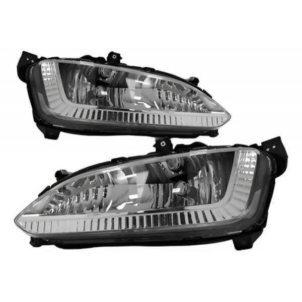 Par Farol Milha Auxiliar Santa Fé 2014 Á 2017 Sem Led