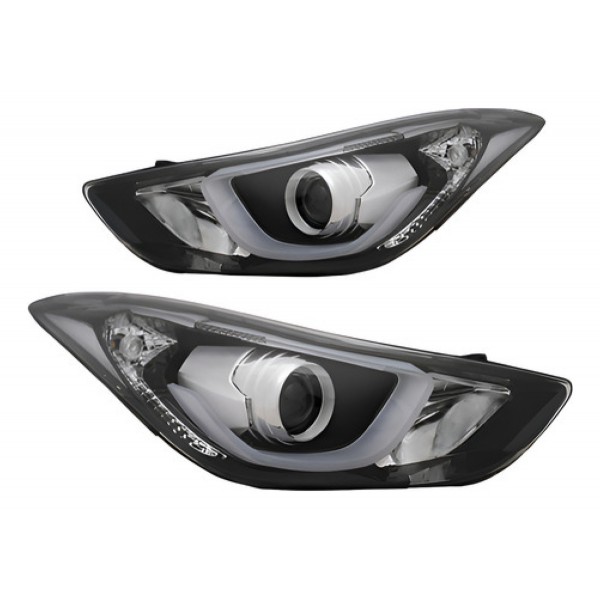 Par Farol Elantra 2014 2015 2016  Eletrico Com Motor Com Led