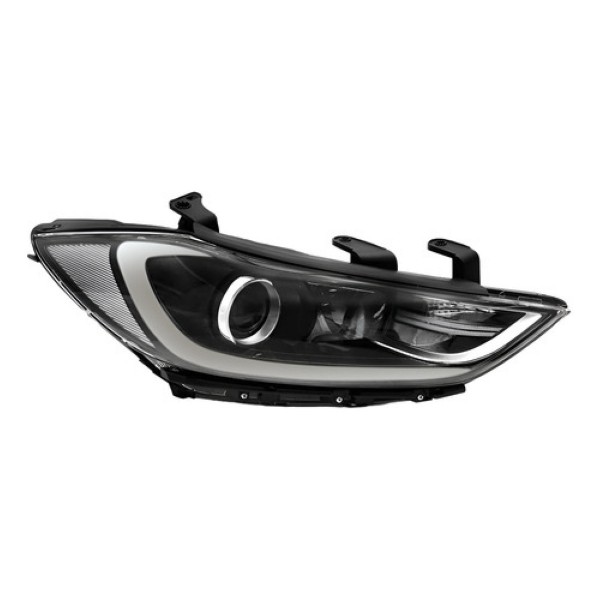 Farol Elantra 2017 2018 Com Projetor Sem Led Com Motor