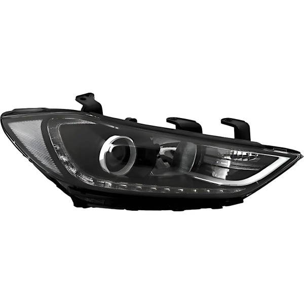 Farol Elantra 2017 2018 Elétrico Motor Projetor Sem Led Dir Direito/passageiro