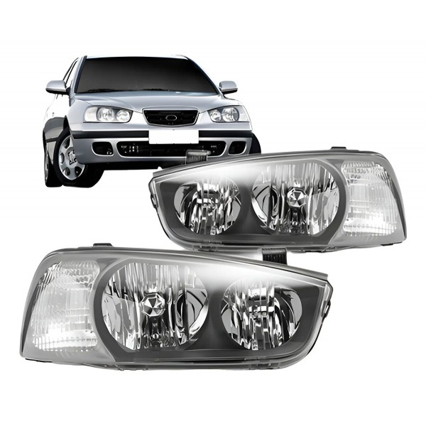 Par Farol Para Hyundai Elantra 2001 2002 2003