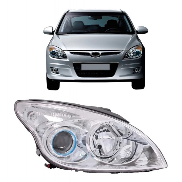 Farol I30 2008 A 2011 Cromado