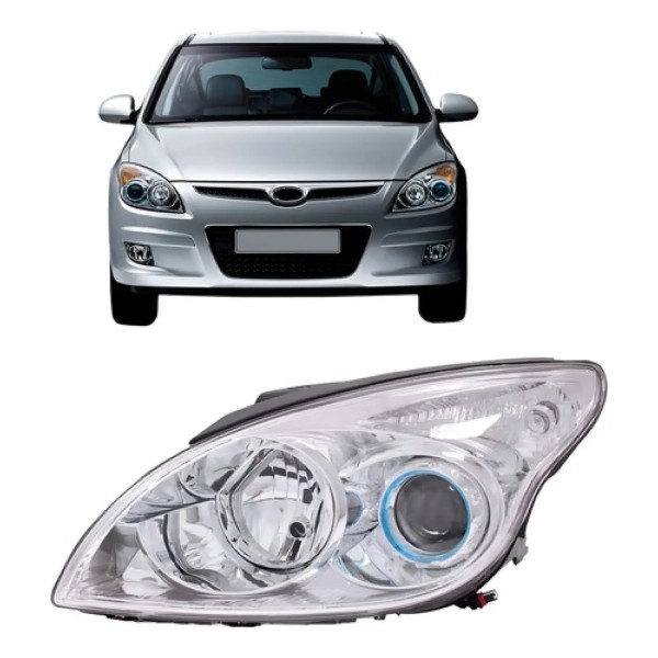 Farol I30 2008 A 2011 Cromado