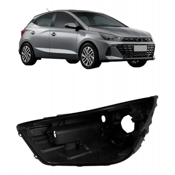 Carcaça Farol Para Hyundai Hb20 2023 2024