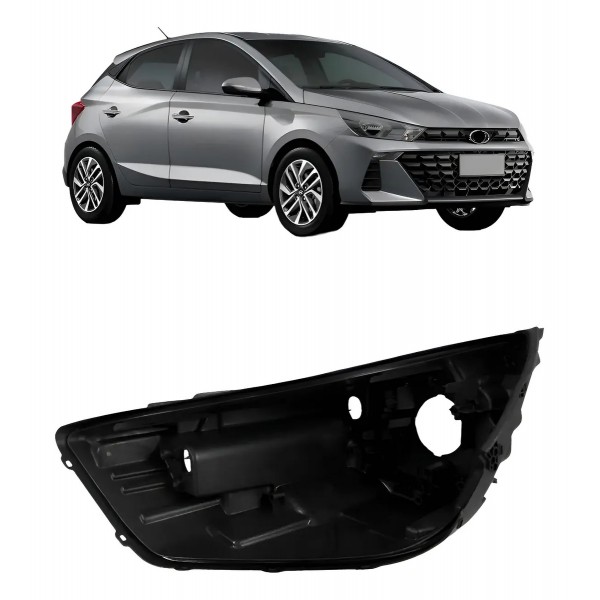 Carcaça Farol Para Hyundai Hb20 2023 2024