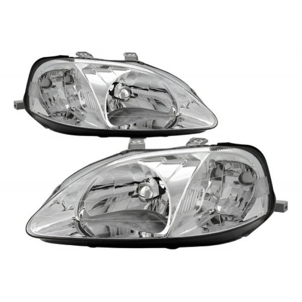 Par Farol Honda Civic 1999 2000 Tyc