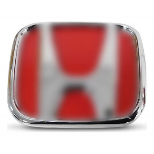 Emblema Grade Radiador Civic 07 A 11 \ Fit 09 A 14 Vermelho