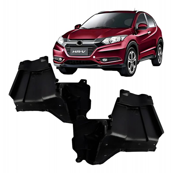 Par Defletor Para Honda Hrv 2015 A 2017 Inferior