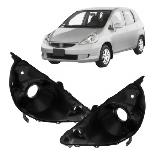 Par Carcaça Farol Fit 2003 A 2008