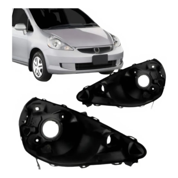 Par Carcaça Farol Fit 2003 2004 2005 2006 2007 2008