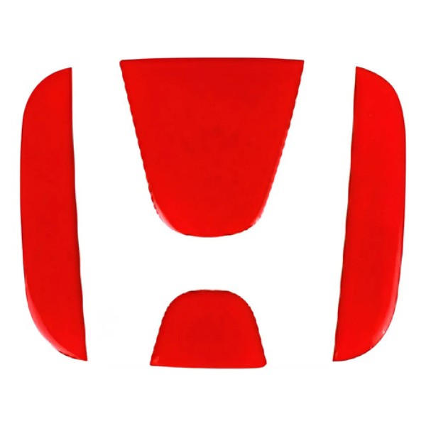 Aplique Emblema Grade Civic 07 A 11 \ Fit 09 A 14 Vermelho