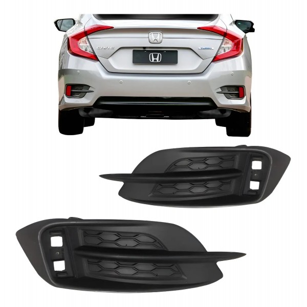 Acabamento Parachoque Traseiro Civic 2017 2018 Honda