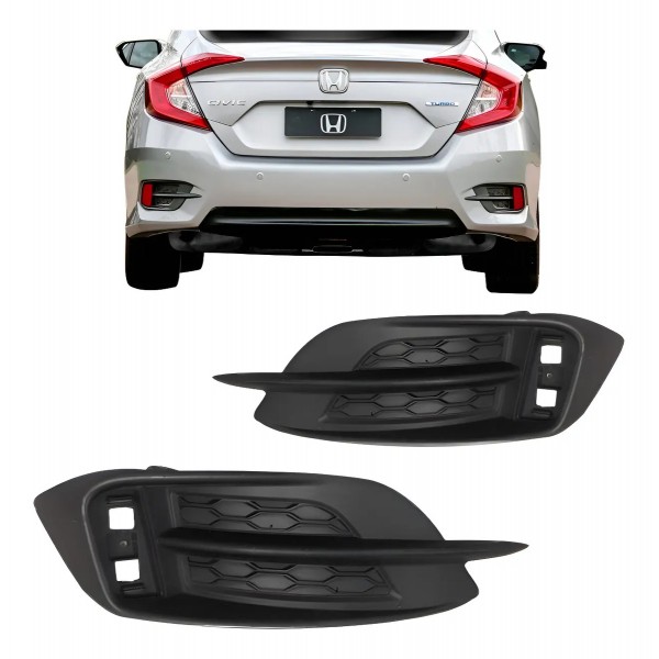 Acabamento Parachoque Traseiro Civic 2017 2018 Honda