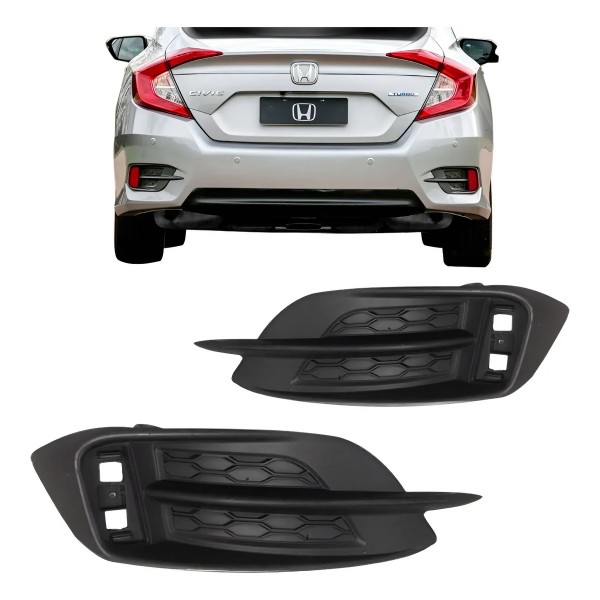 Acabamento Parachoque Traseiro Civic 2017 2018 Honda