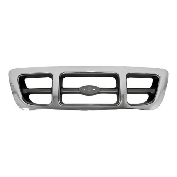 Grade Radiador Ford Ranger 2000 Á 2004 Cromada/cinza
