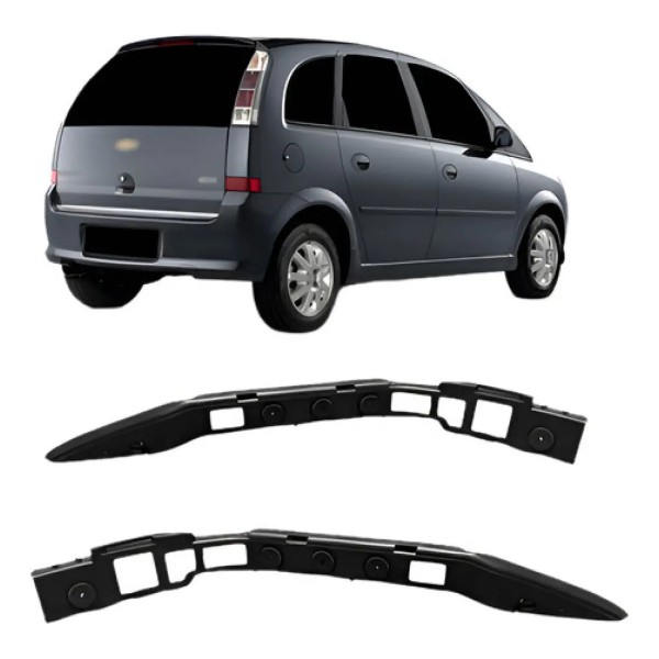 Par Guia Parachoque Traseiro Meriva 2002 A 2012