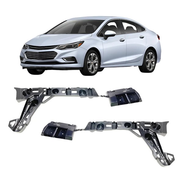 Suporte Guia Cruze 17 A 19 Para Sedan Parachoque Traseiro