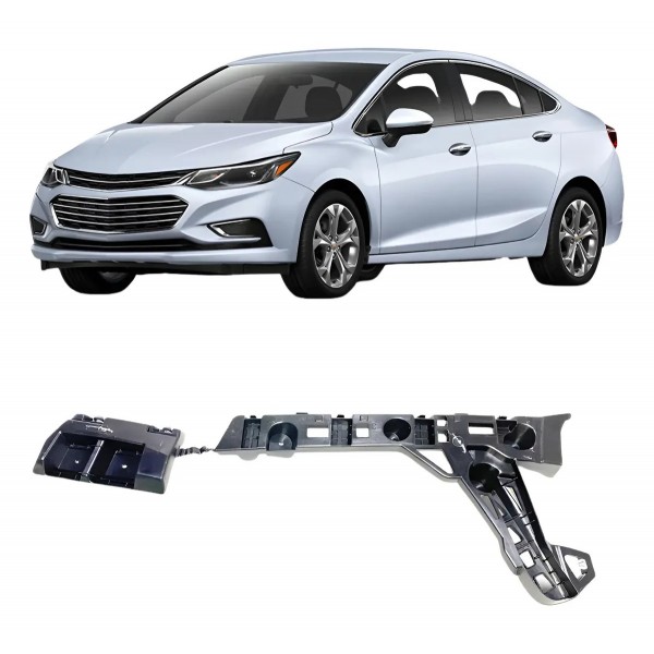 Suporte Guia Cruze 17 A 19 Para Sedan Parachoque Traseiro
