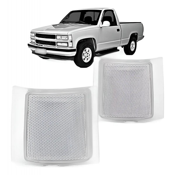 Kit Pisca Seta Farol Silverado 1993 A 2001 Cristal Oferta