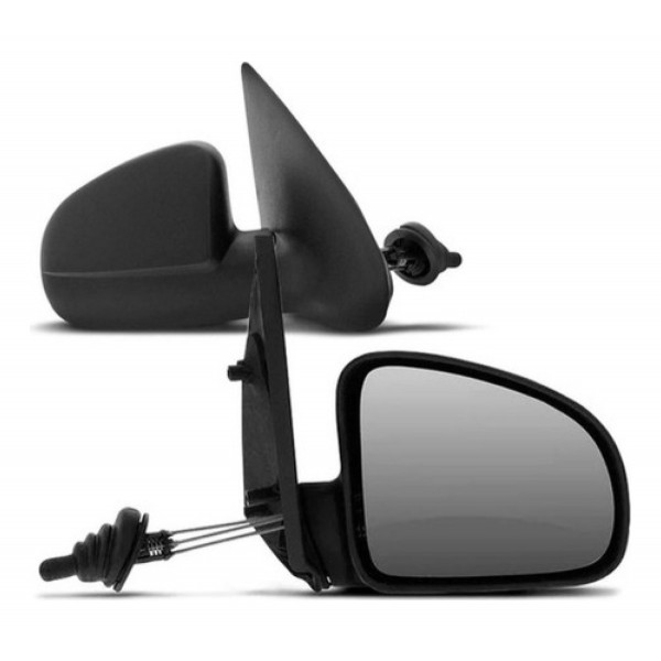 Par Celta 2001 A 2006 Retrovisor C/ Controle Preto
