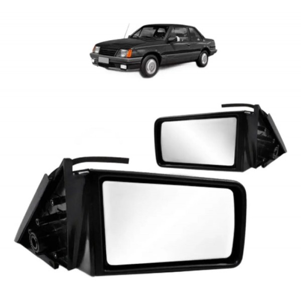 Par Retrovisor Monza 2/4 Portas 1985 A 1990 Sem Controle