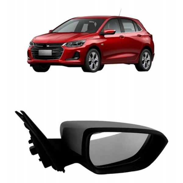 Retrovisor C/ Controle E Capa Primer Onix 2020 A 2022