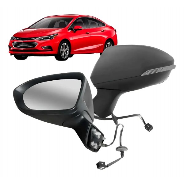 Retrovisor Cruze 2017 A 2019 Eletrico C/ Pisca Aque Capa Pta