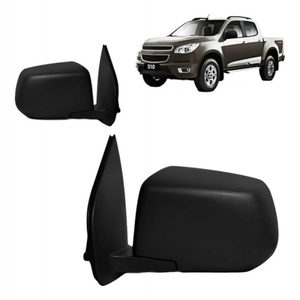 Par Retrovisor S10 2012 2013 14 15 2016 Texturizado Eletrico