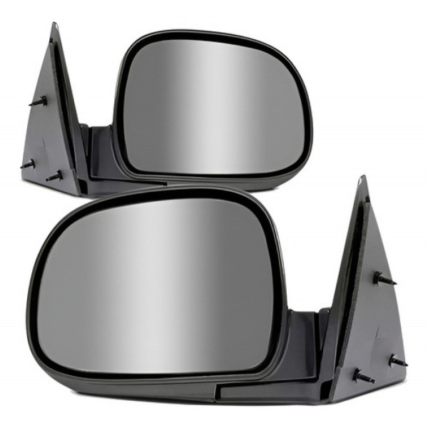 Par Retrovisor S10 1995 1996 97 98 1999 2000 Fixo Preto Liso