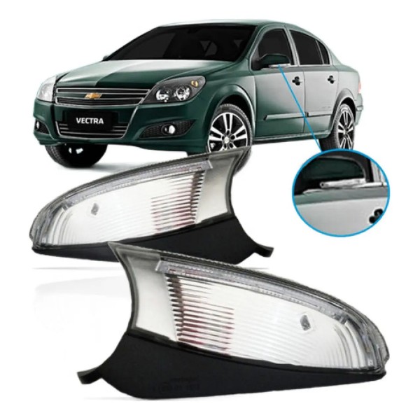 Par Pisca Seta Retrovisor Vectra 09 10 11 2012 Luz Cortesia