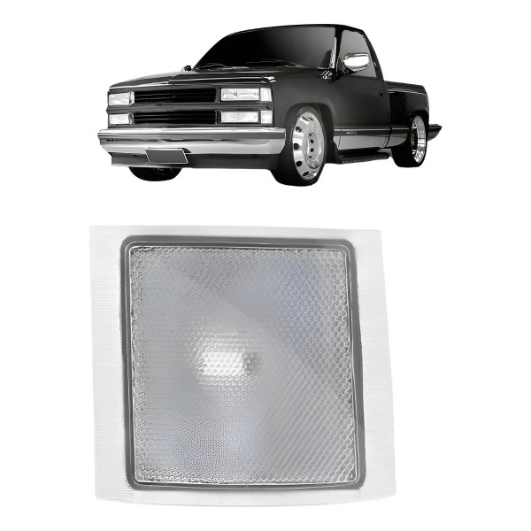 Pisca Seta Silverado 1997 1998 1999 2000 01 02 2003 Cristal