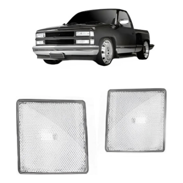 Jogo Pisca Seta Silverado 1997 98 99 00 01 02 2003 Cristal