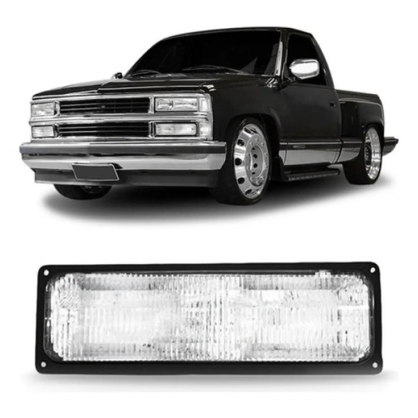 Pisca Seta Inferior Farol Silverado 1993 A 2001 Cristal