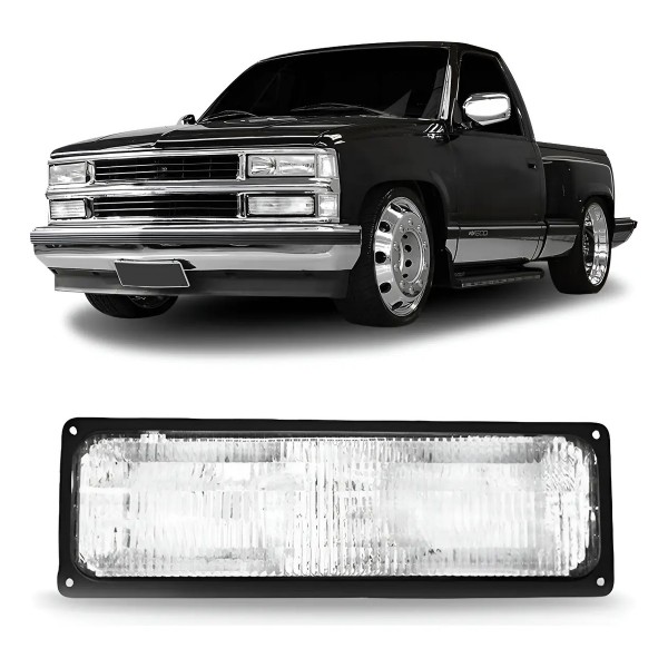 Pisca Seta Inferior Farol Silverado 1993 A 2001 Cristal