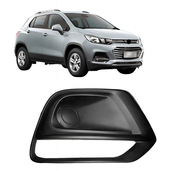 Moldura Farol Milha Tracker 2017 A 2020 C/ Furo S/ Friso