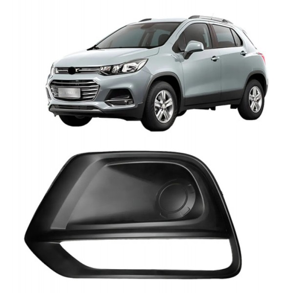 Moldura Farol Milha Tracker 2017 A 2020 C/ Furo S/ Friso