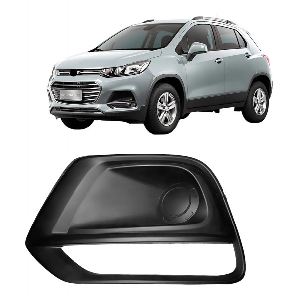 Moldura Farol Milha Tracker 2017 A 2020 C/ Furo S/ Friso