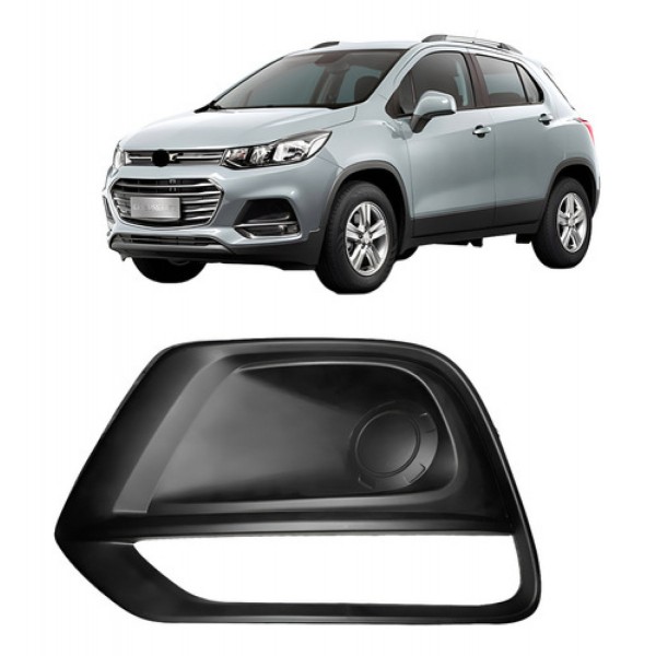 Moldura Farol Milha Tracker 2017 A 2020 C/ Furo S/ Friso