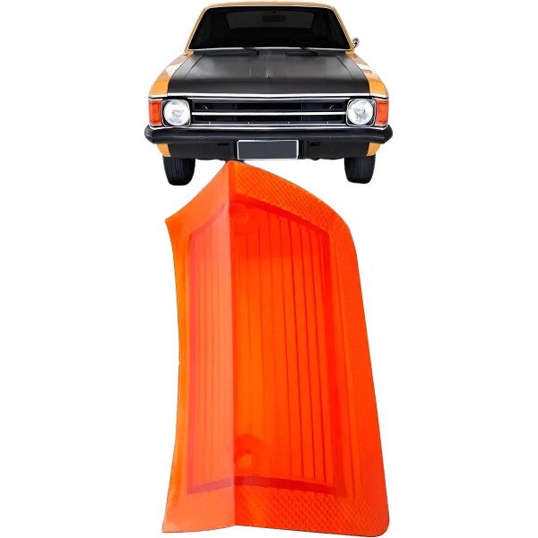 Lente Pisca Seta Chevrolet Opala 1973 1974 Âmbar.