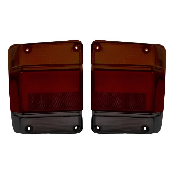 Par Lente Lanterna Traseira Chevy Marajo 1983 1984 1985 1986 Fume Esquerdo