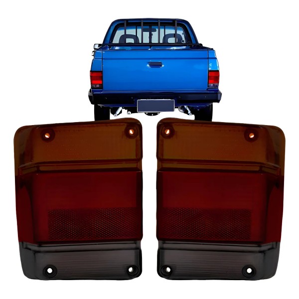 Par Lente Lanterna Traseira Chevy Marajo 1983 1984 1985 1986 Fume Esquerdo