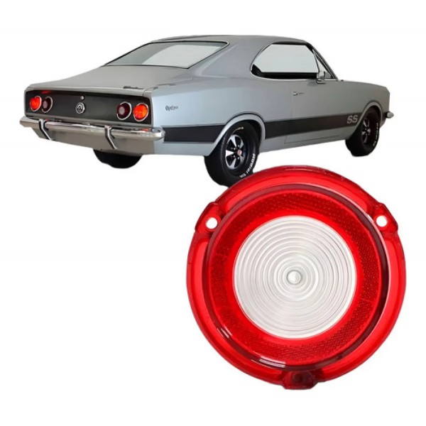 Lente Lanterna Traseira Opala 1970/1979 C/ré Plastico Ofert