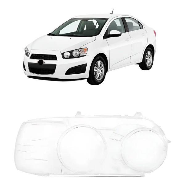 Lente Farol Para Chevrolet Sonic 2012 Até 2015